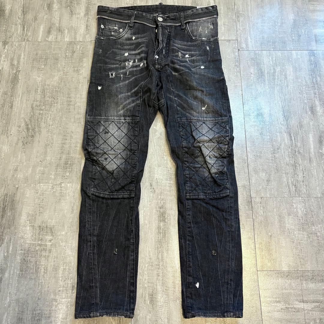 定価9万　DSQUARED2 TIDY BIKER バイカー クラッシュ加工44