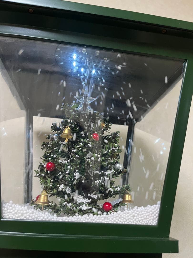 クリスマス装飾ランプ ミニツリー付き