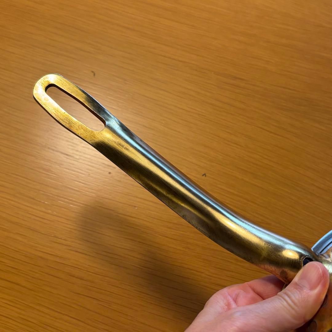 スーパーデンジ　ソースパン　片手鍋 プロ仕様　SUS444 18