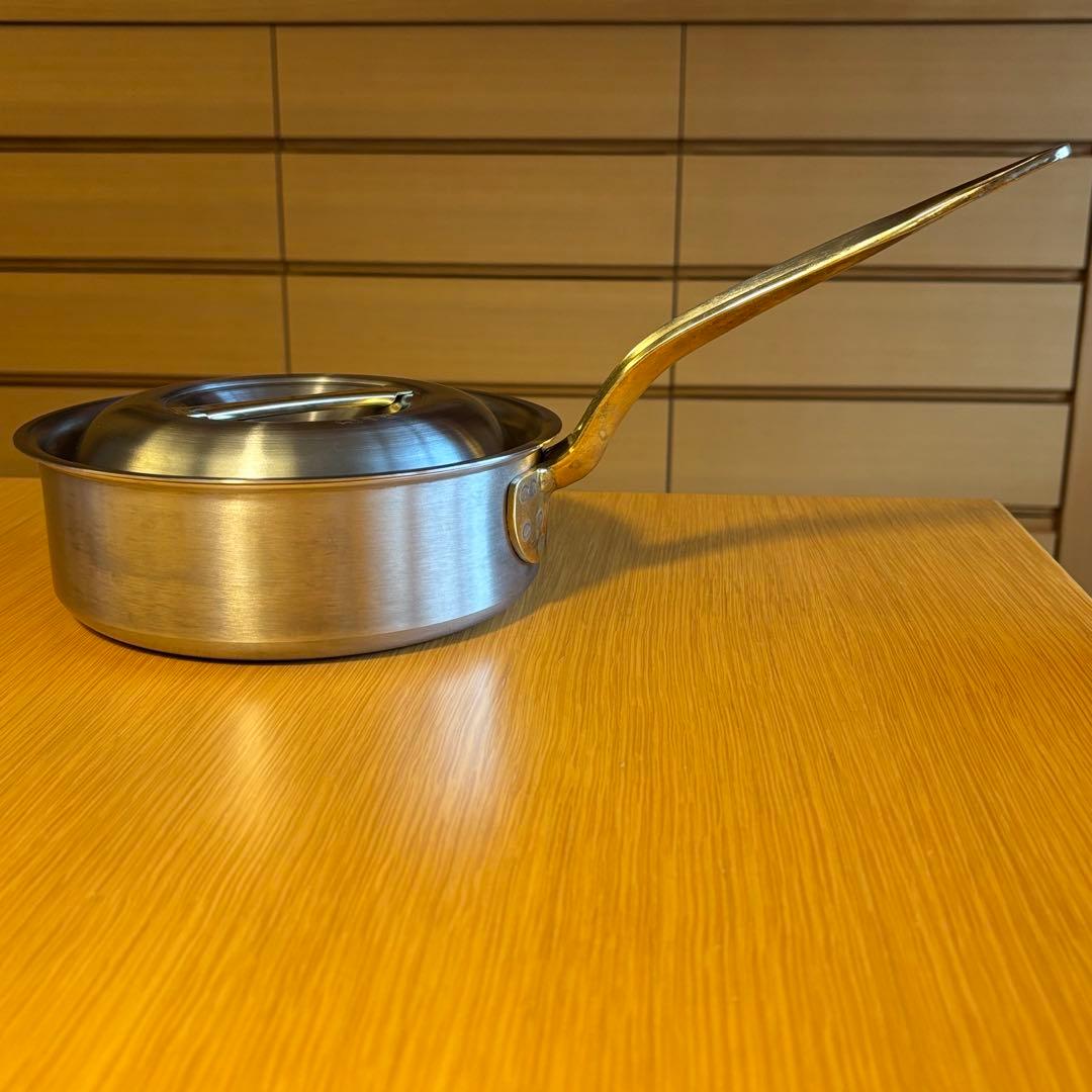 スーパーデンジ　ソースパン　片手鍋 プロ仕様　SUS444 18
