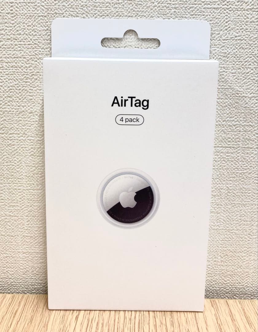 【新品】AirTag 4個入り 保護フィルム•シリコンストラップセット