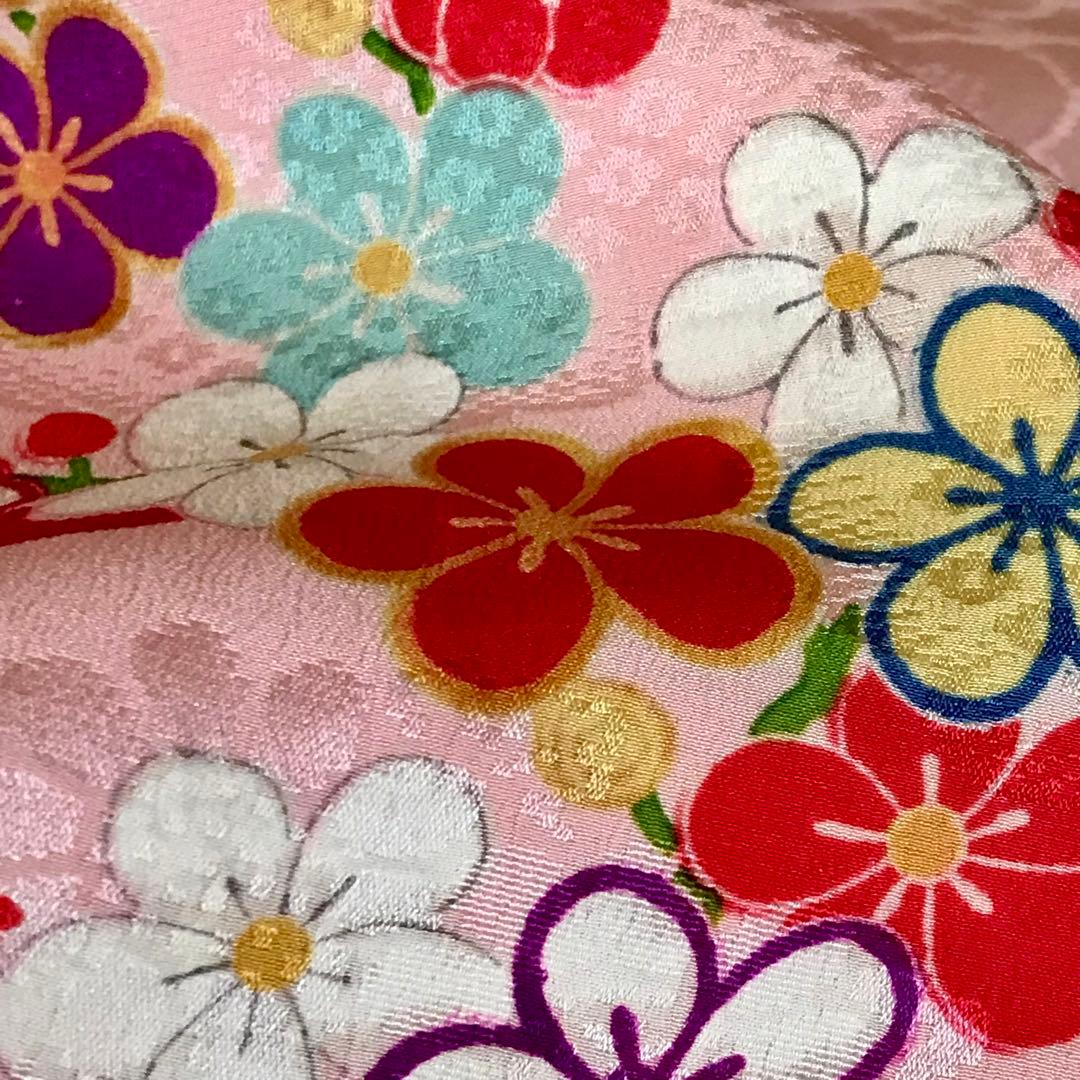 正絹 アンティーク着物 七五三 レトロ着物 古典柄