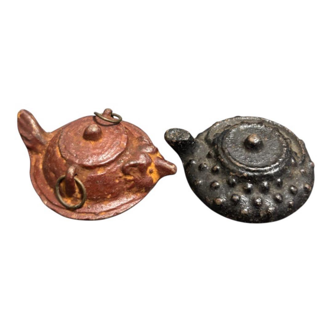 煎茶道具　南部鉄器　桜文　鉄瓶　2個セット