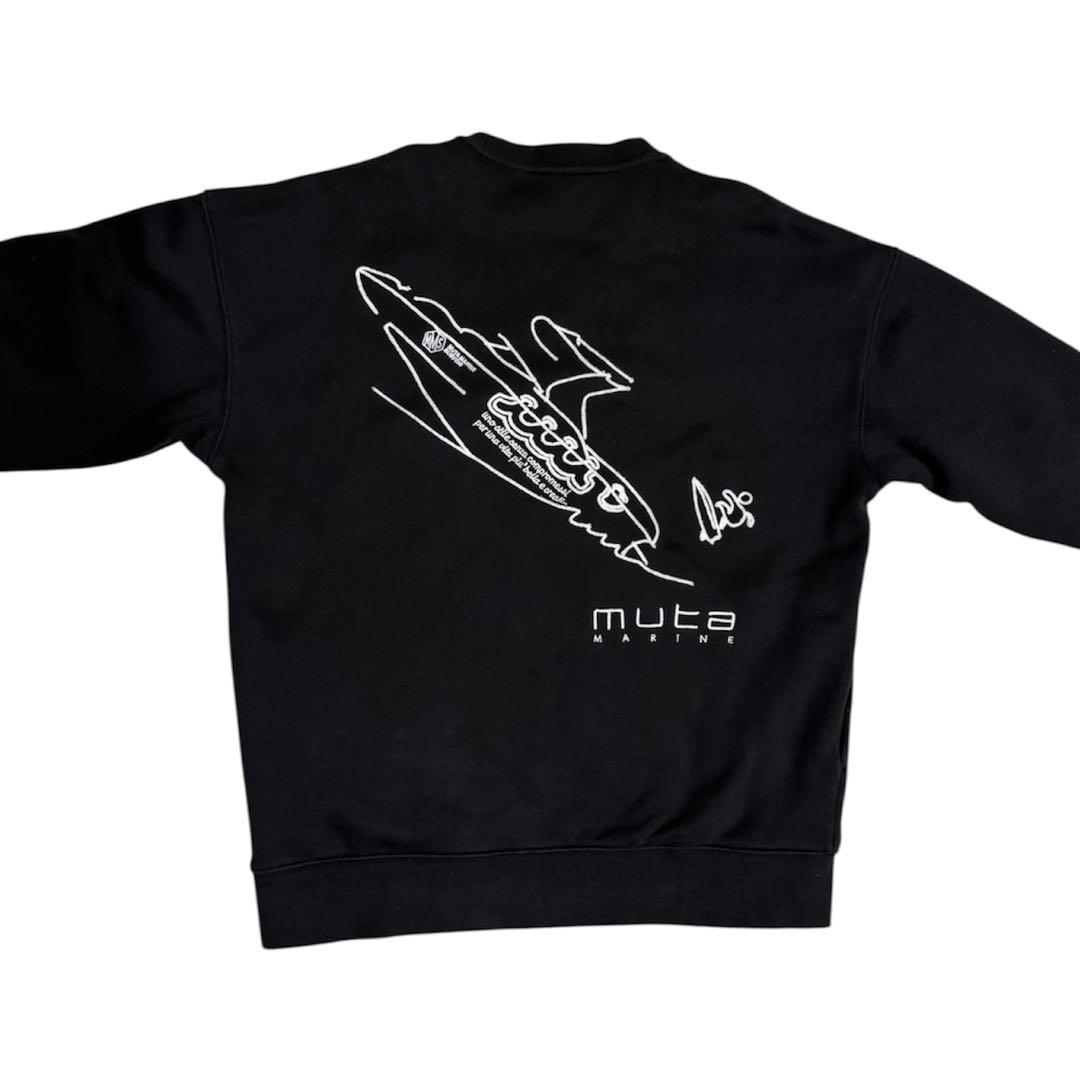 muta MARINEムータマリン☆ BIG クルーネックスウェットBOAT☆黒