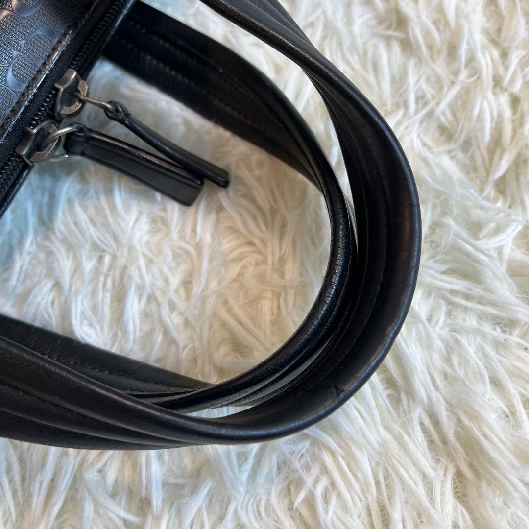 コーチ 2WAY ビジネスバッグ レザー シグネチャー ショルダー付