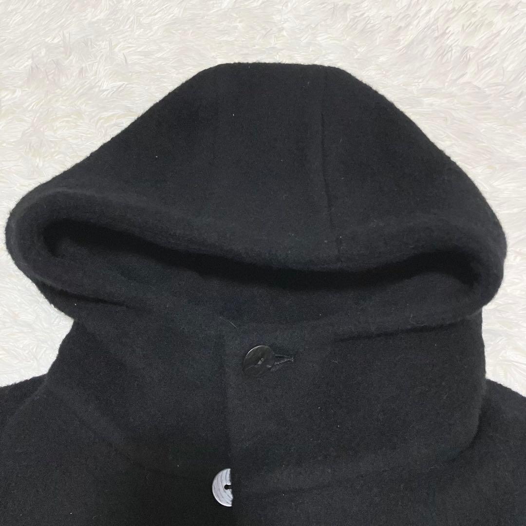 美品 ヨーガンレール フーデットコート ウール 黒 M
