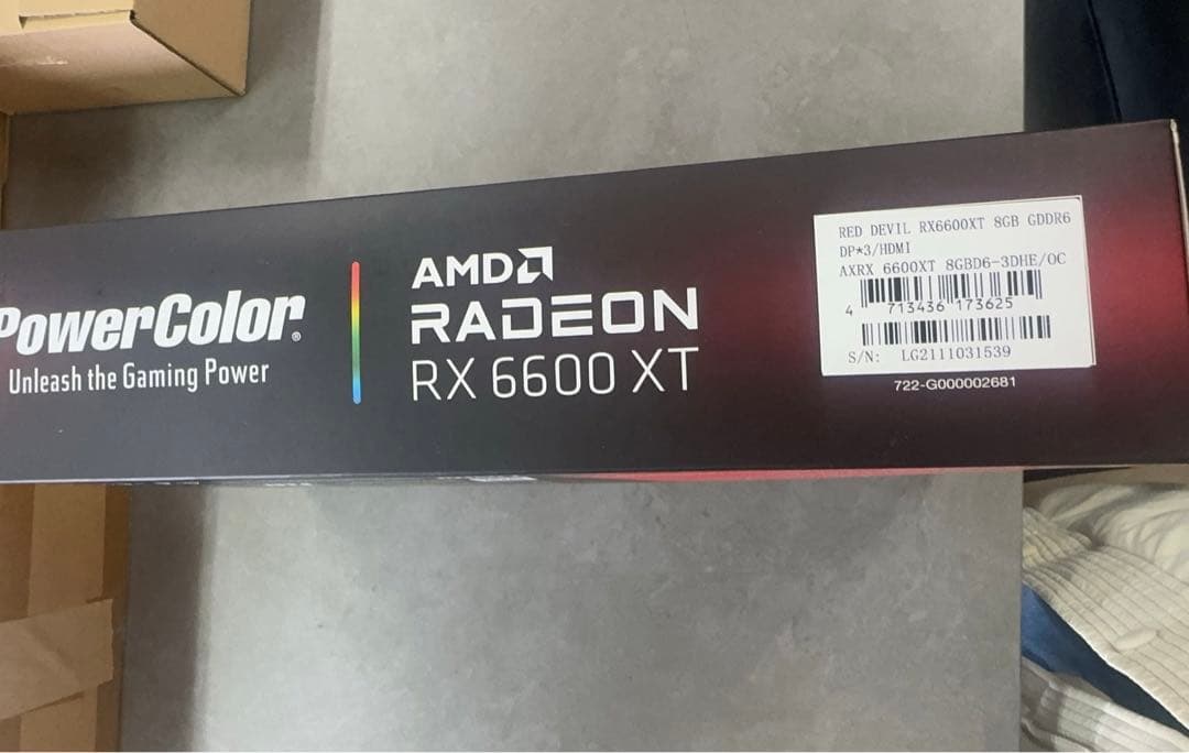 新品未使用PowerColor Radeon RX 6600 XT 8GB