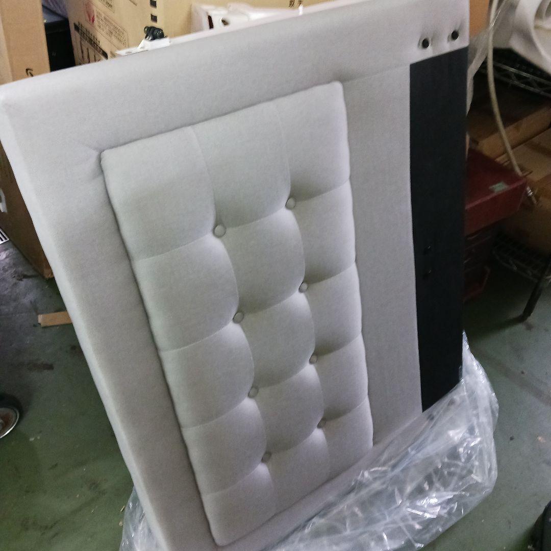 KS1 ZINUS 布張り ベッドフレーム シングル グレー 木製 すのこ