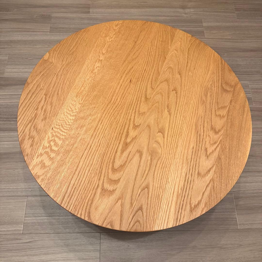 【美品】unico SOLK(ソルク)　ローテーブル Φ760