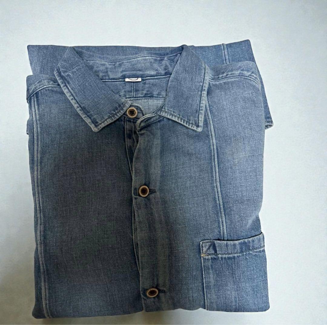 【週末限定価格】45R 908パッチワークグランパブルシャツ(淡)