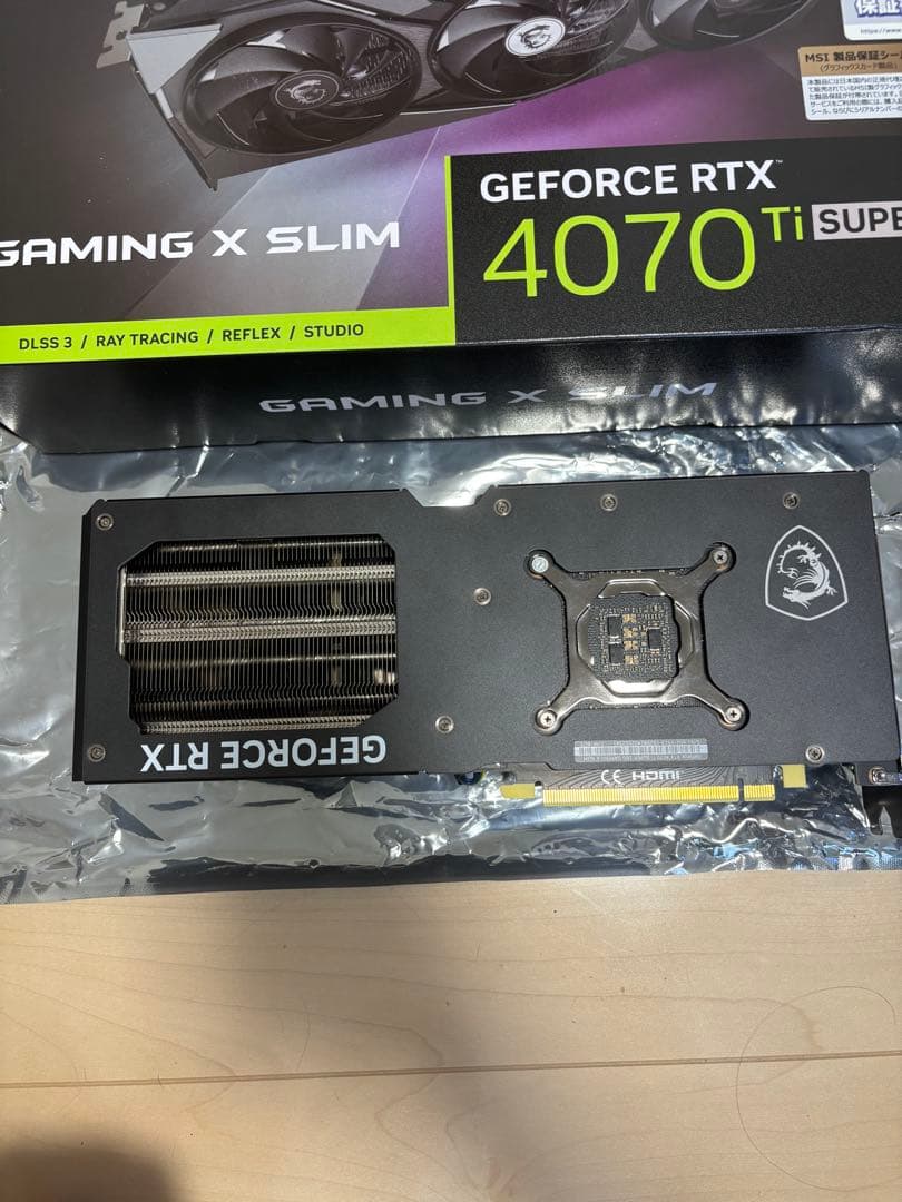 グラフィックボード・グラボ・ビデオカード MSI RTX 4070 Ti SUPER GAMING X SLIM