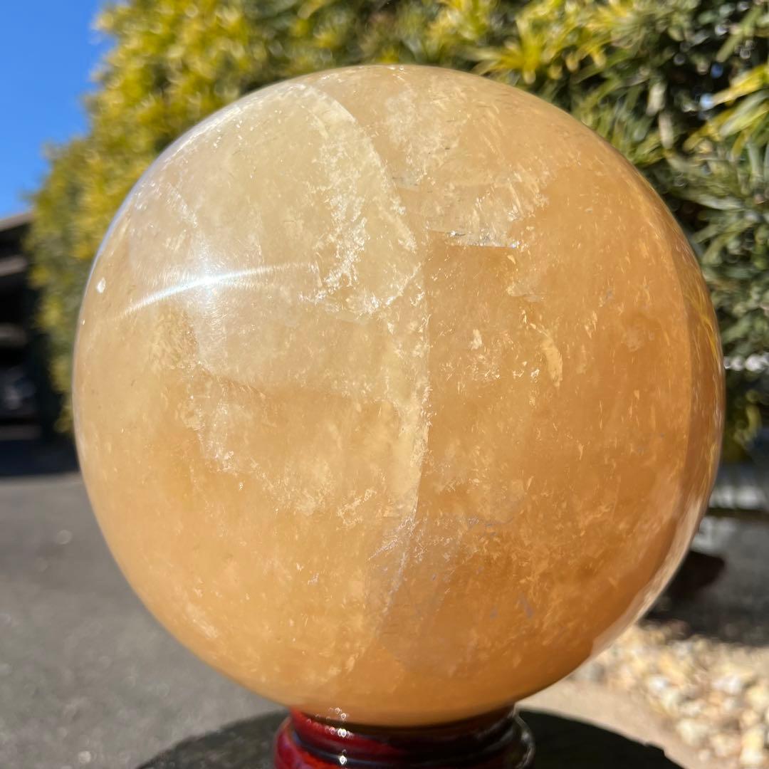 ✳️13.06kg‼️極大丸玉✨レインボー カルサイト 丸玉 天然石 パワーストーン