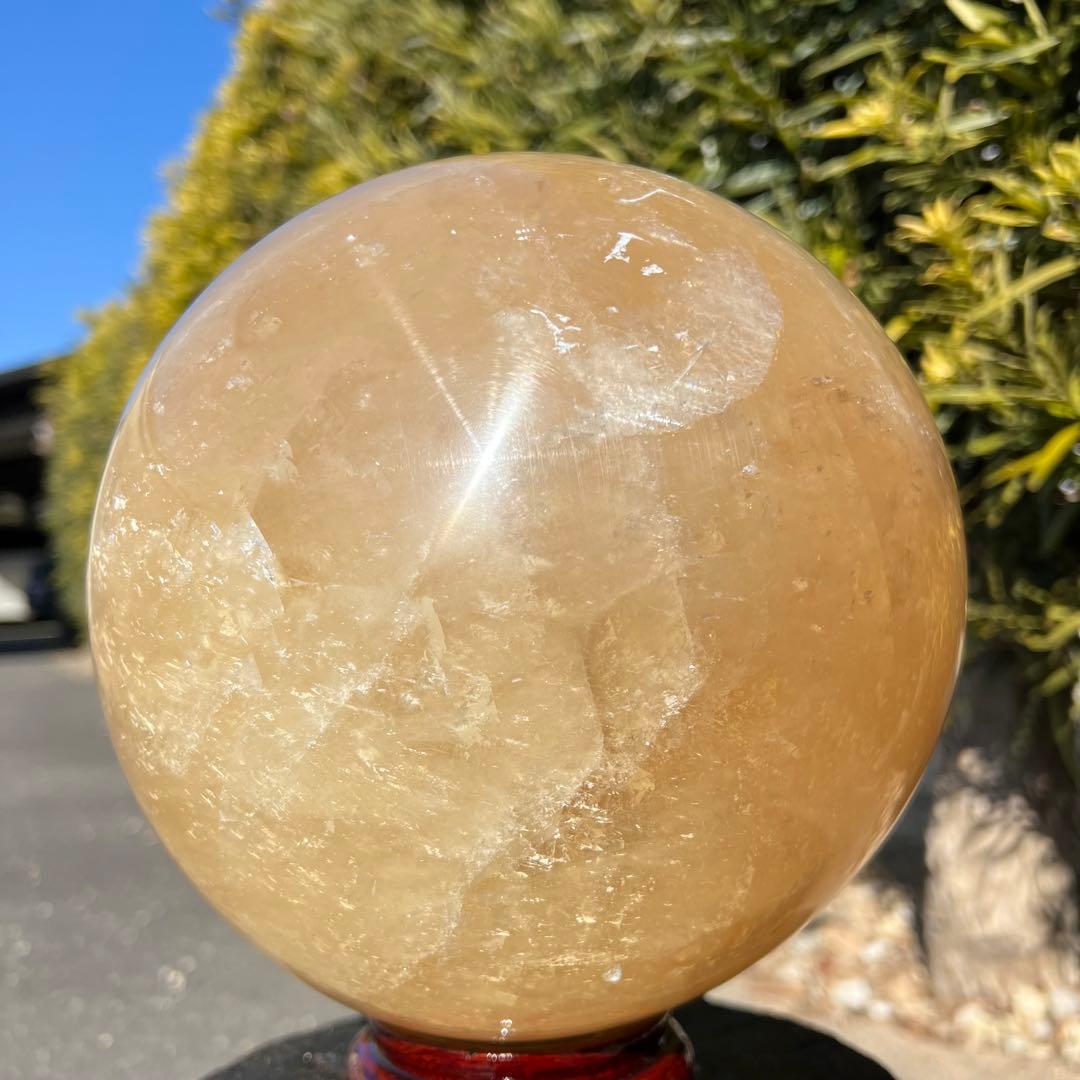 ✳️13.06kg‼️極大丸玉✨レインボー カルサイト 丸玉 天然石 パワーストーン