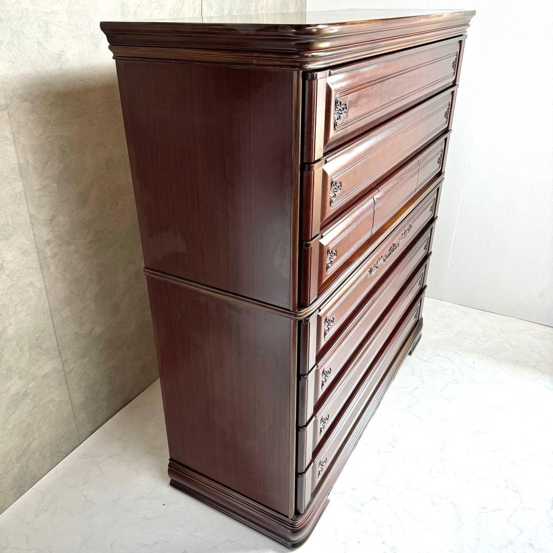 【高級桐タンス】府中家具 下段 箪笥 時代家具 アンティーク レトロ 着物 装飾