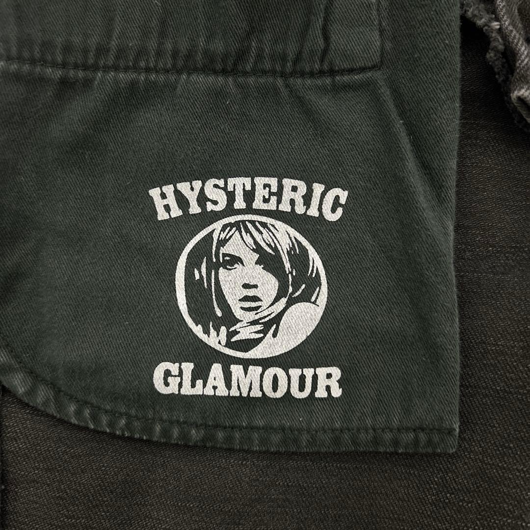 HYSTERIC GLAMOUR　リメイクスリムパンツ　ストレッチダメージデニム