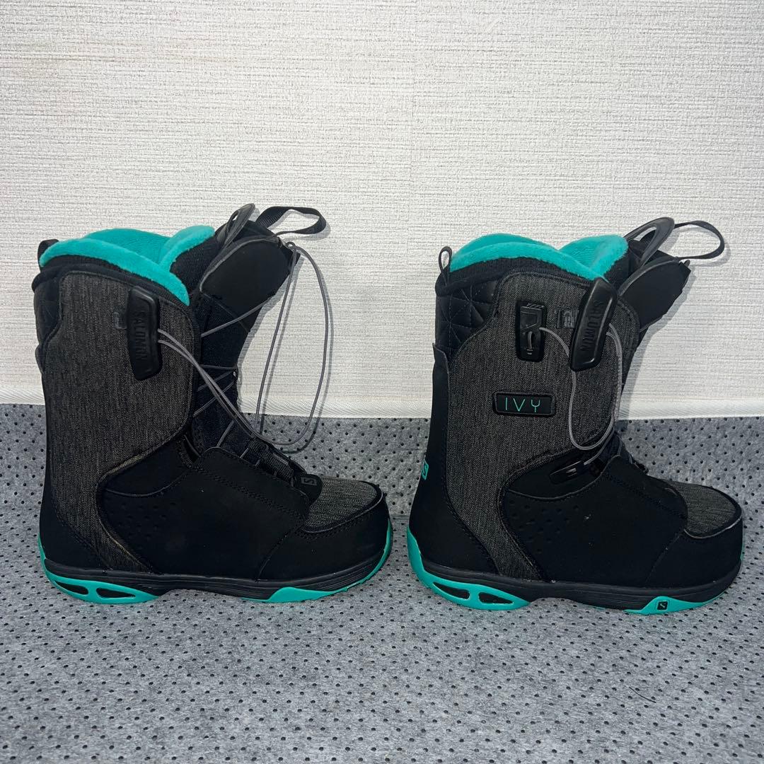 2回使用 レディース 23cm SALOMON IVY スノーボードレースブーツ