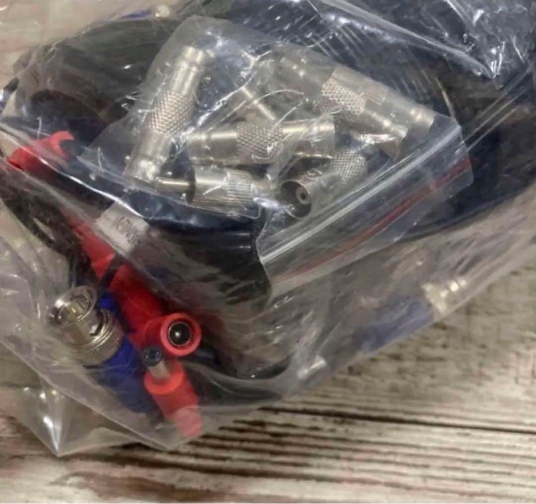 防犯カメラケーブル RCA BNCケーブル 電源一体型 15m 4個セット