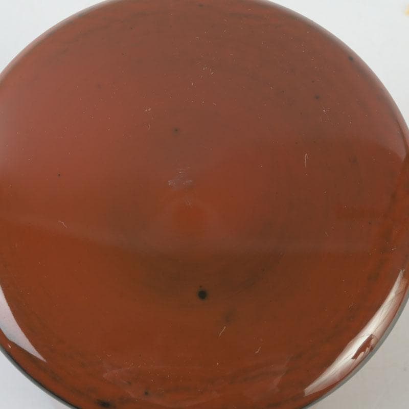 茶道具　中村湖彩作　根來塗　金輪寺　棗　共布共箱　V　9799