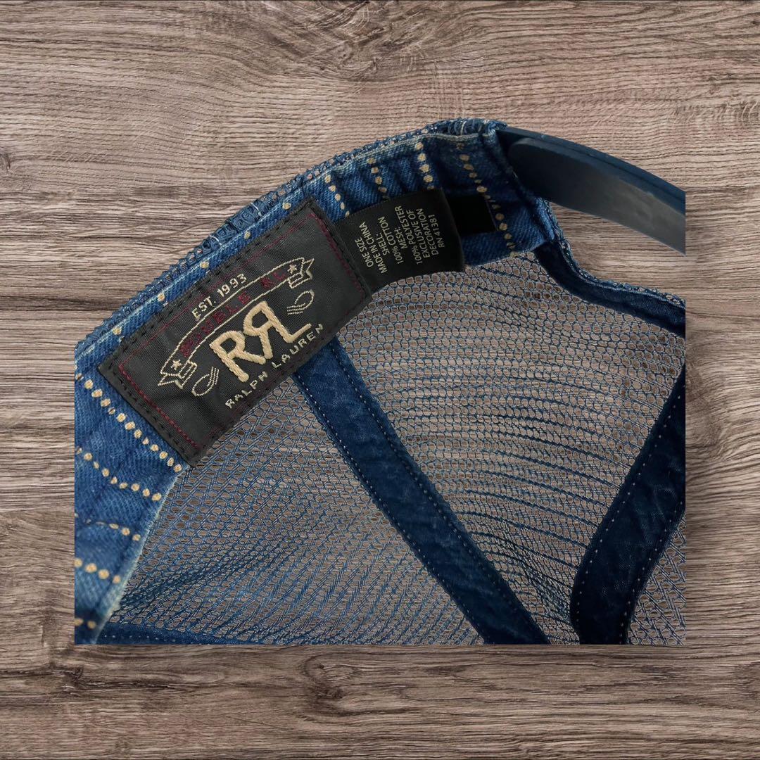 まとめ　 ダブルアールエル デニム キャップ 帽子 メッシュ トラッカー