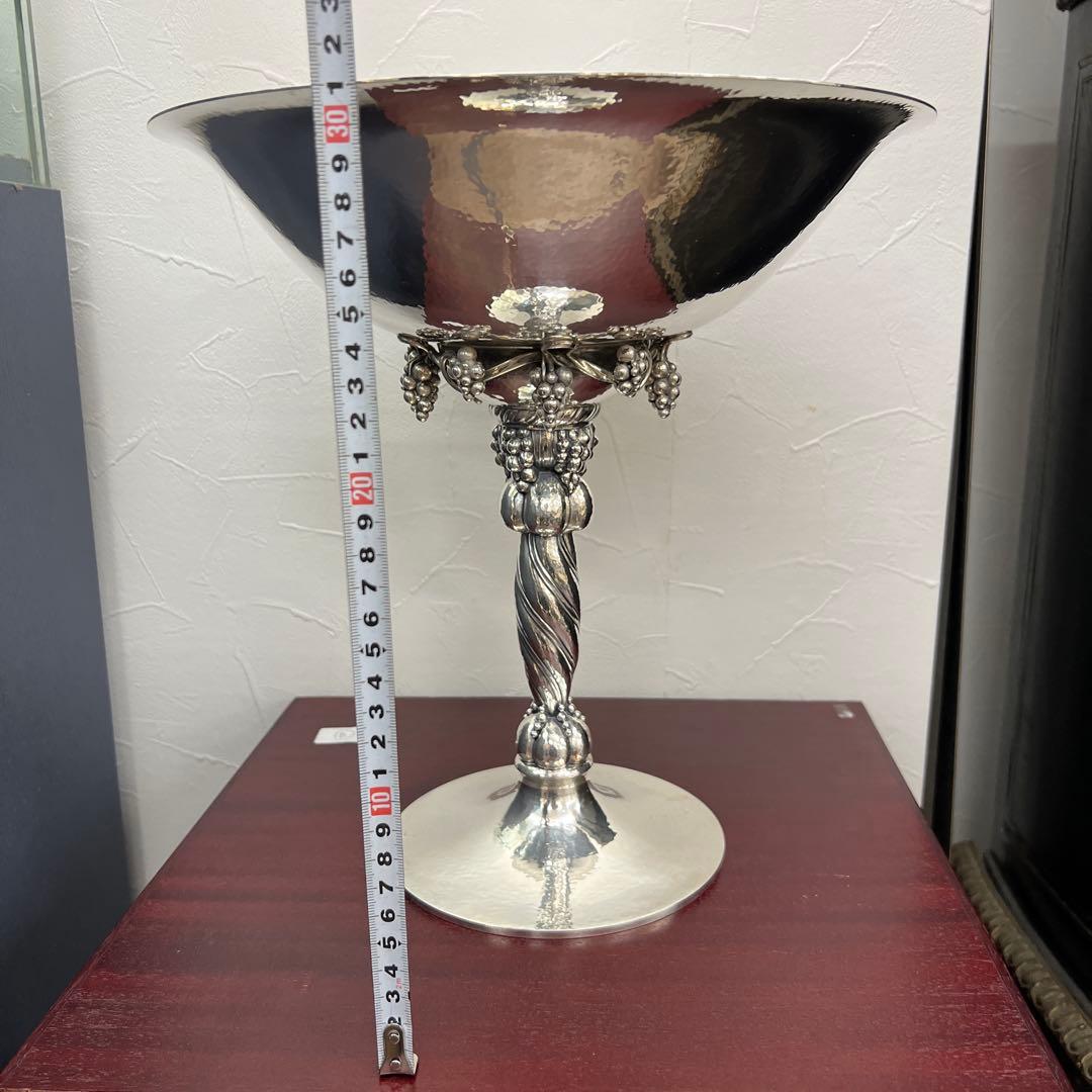 ジョージジェンセン最高峰Sterling純銀グレープボウル　1862g共箱チニチ