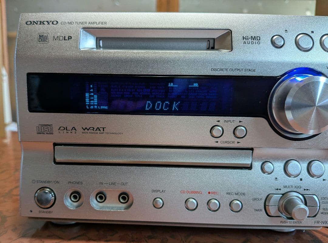 ★【美品】 ONKYO CD MD チューナーアンプ 　 上位機種FR-N9X