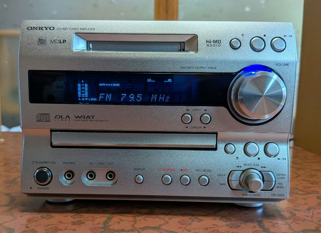 ★【美品】 ONKYO CD MD チューナーアンプ 　 上位機種FR-N9X