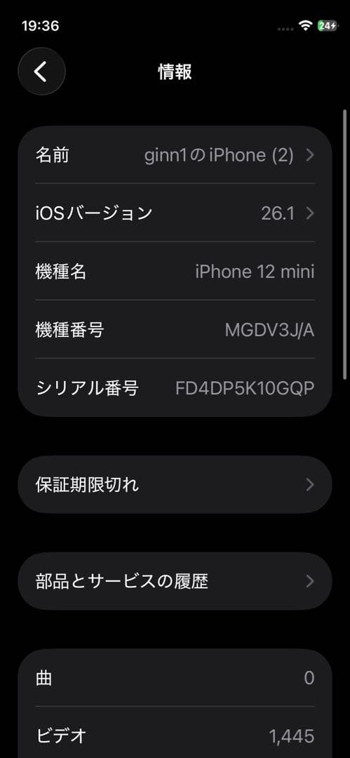iPhone12 mini 256GB ブルー