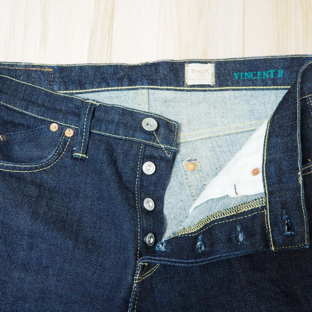 藤原裕×YANUKコラボレーションデニム　ワンウォッシュインディゴ　W：30