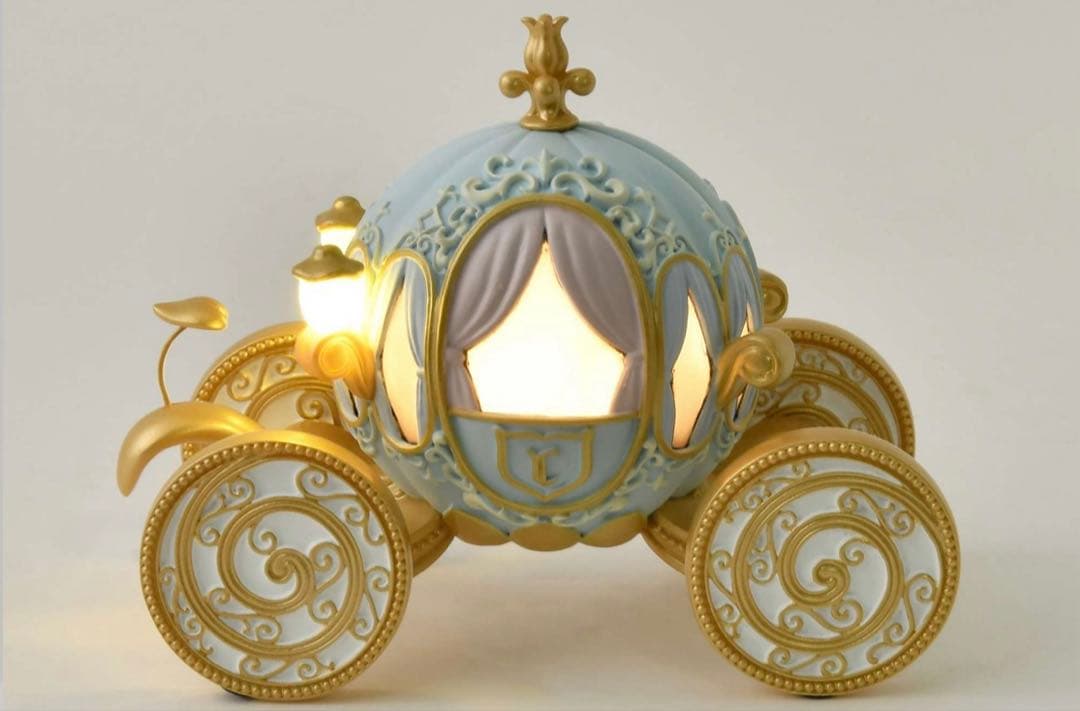 シンデレラ♡完売セット♡馬車ledライト&ピンクドレスフィギュア☆新品未開封品