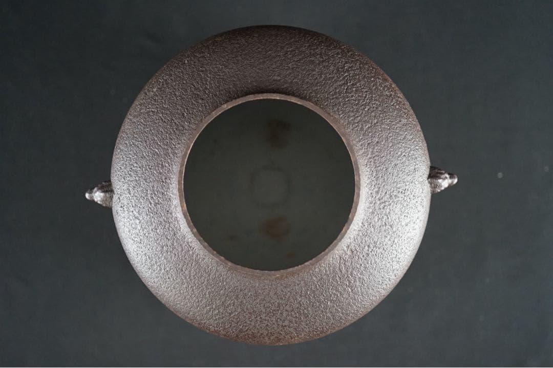 釜師 佐藤清光 作 阿弥陀釜 共箱 茶道具 茶釜