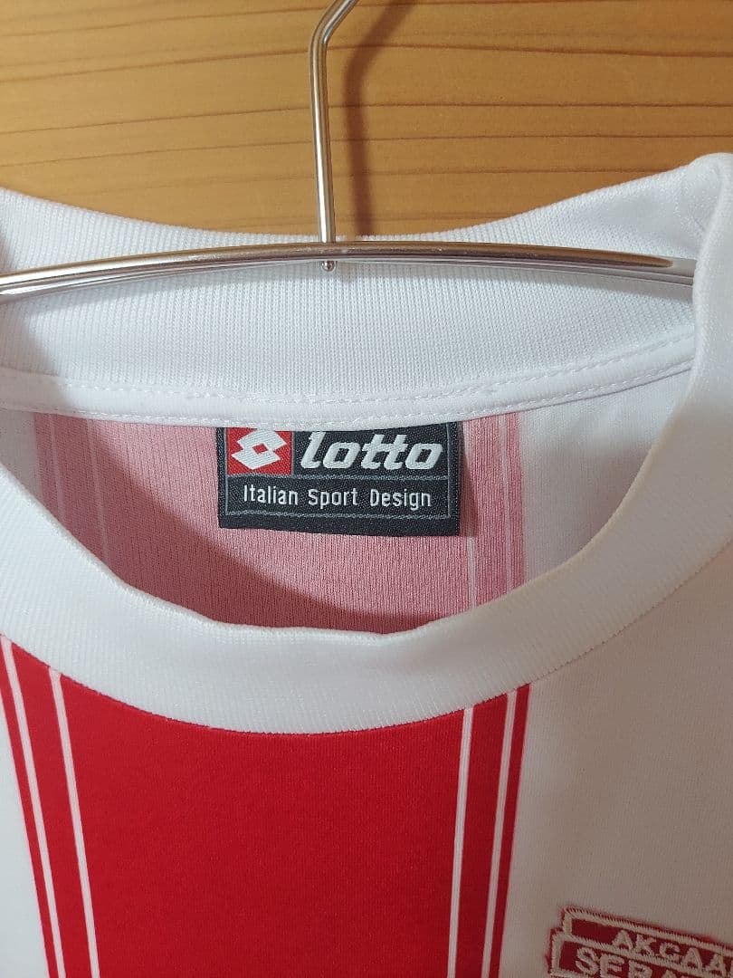 Lotto サッカーシャツ 赤白 TURKCELL