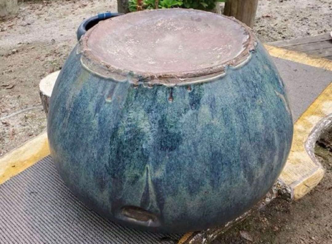 （No170）古中国火鉢　めだかの館　めだか鉢