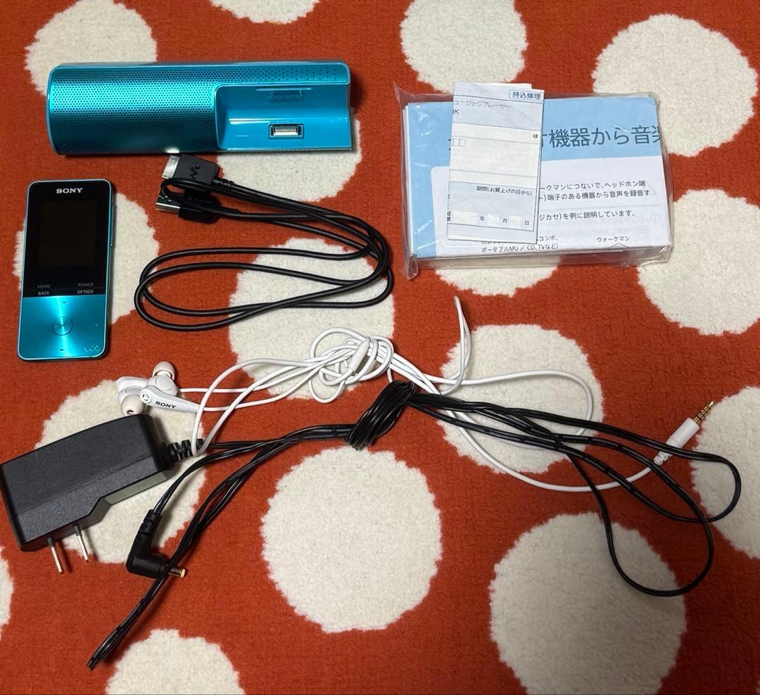SONYウォークマン NW-S313K スピーカー付き　ブルー