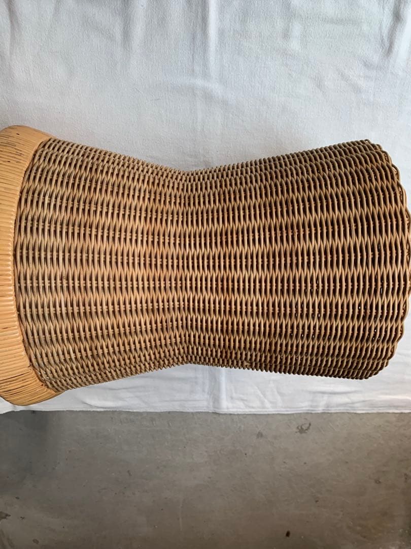 希少 山川ラタン G-1230 剣持勇デザイン ゴミ箱 ジャパニーズモダン