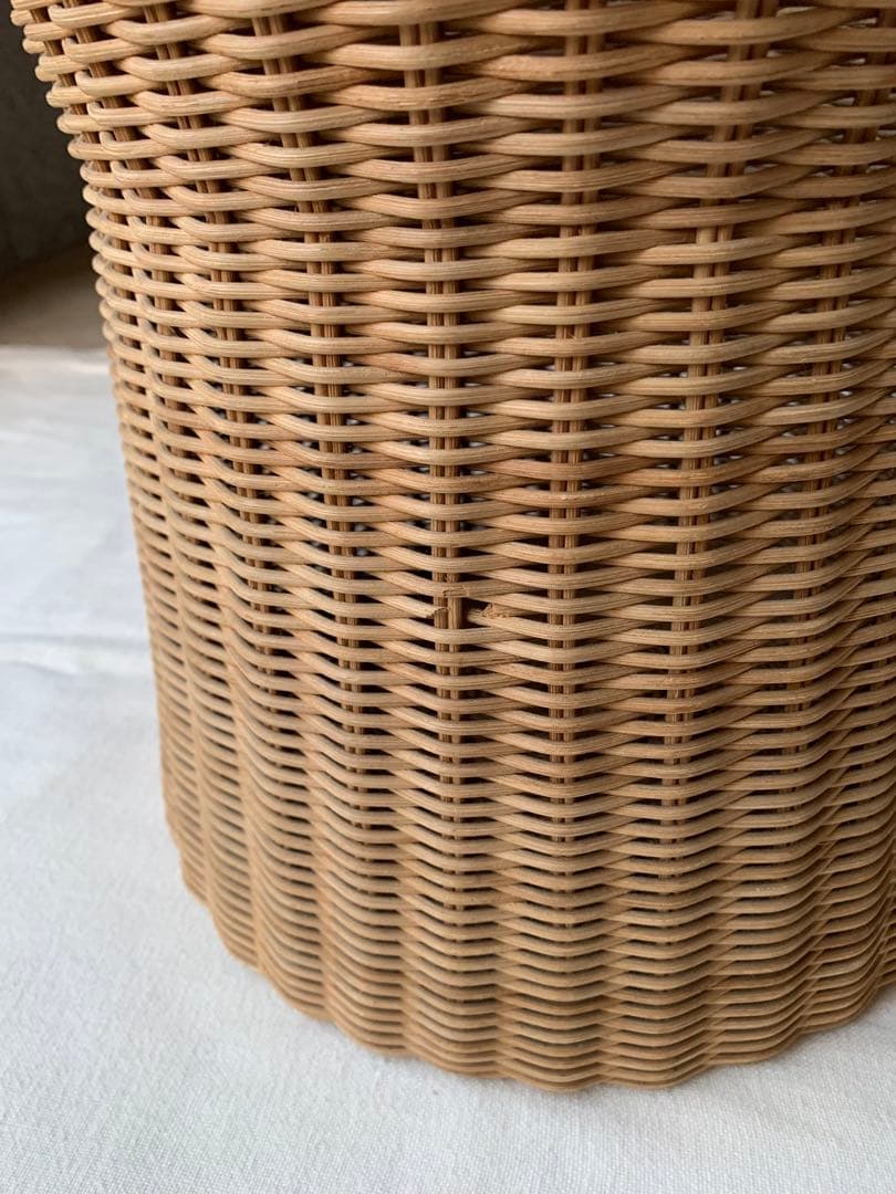 希少 山川ラタン G-1230 剣持勇デザイン ゴミ箱 ジャパニーズモダン