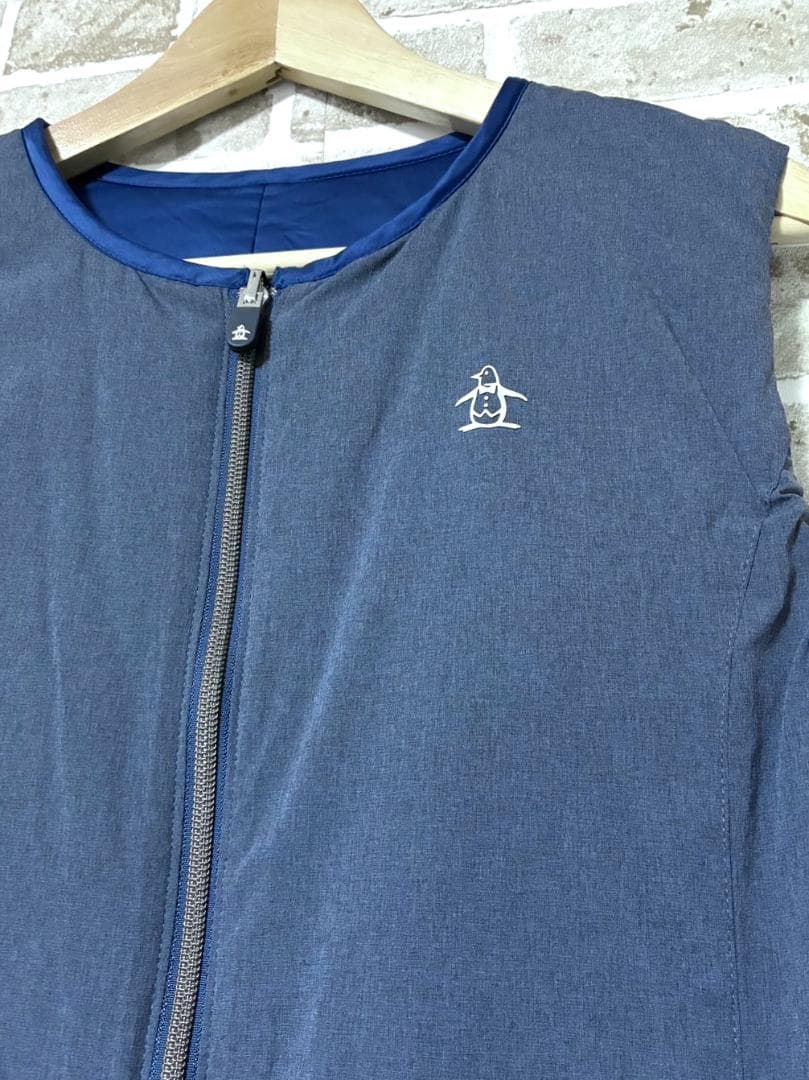 【24時間以内/早い者勝ち】マンシングウェア ダウン リバーシブルワンピース L