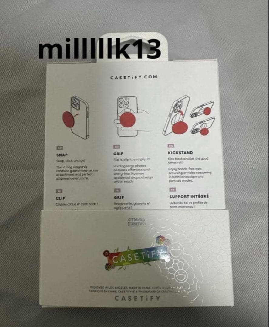 CASETIFY 村上隆　コラボ レインボー　スマイル　ポップアップ限定