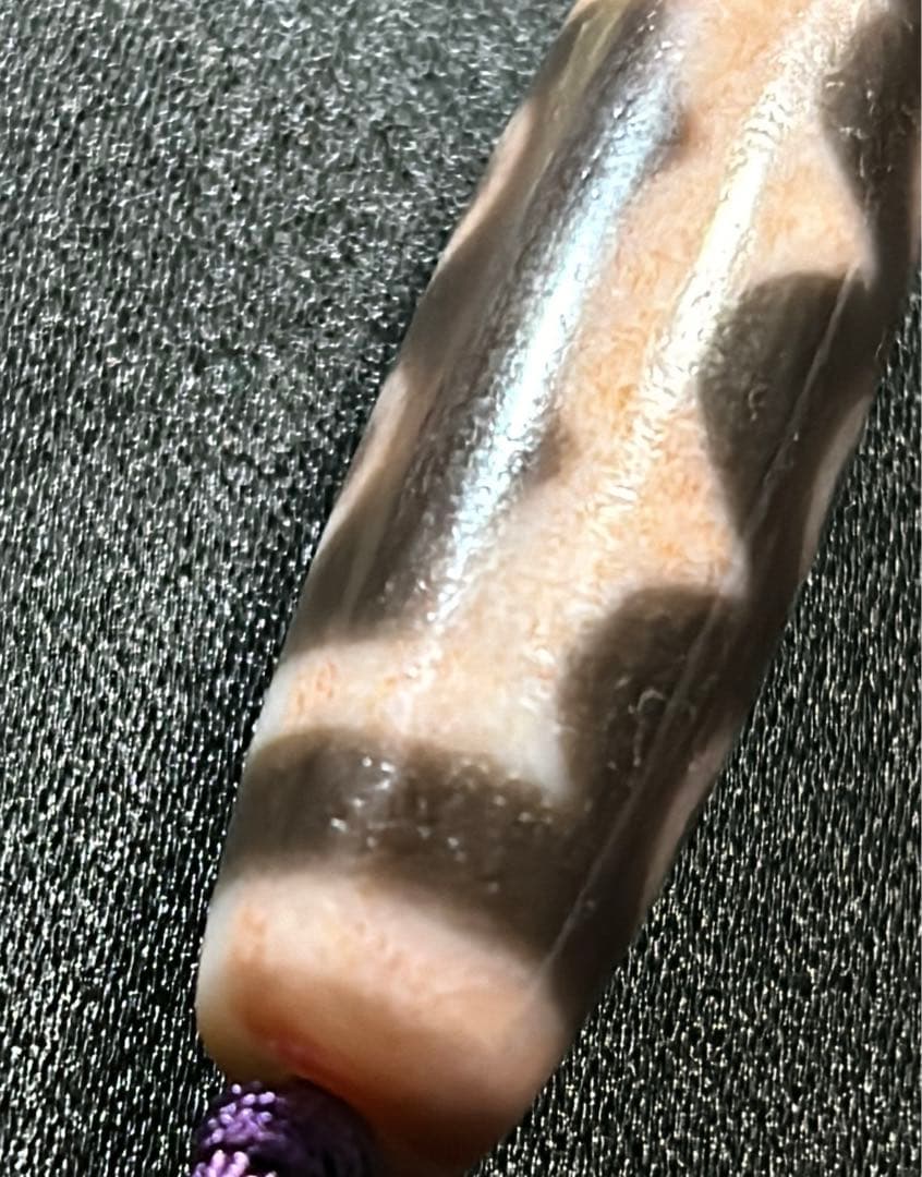 五眼天珠　朱砂あり　ハンドメイド品／送料込　匿名発送／チベット　天珠　お守り