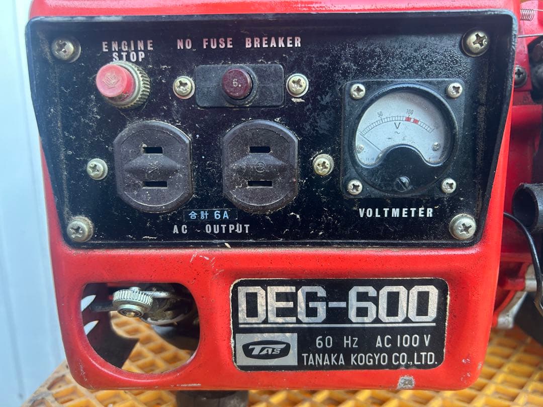 田中工業　発電機 2スト 軽量 ポータブル　キャンプ　洗車　非常用　100V