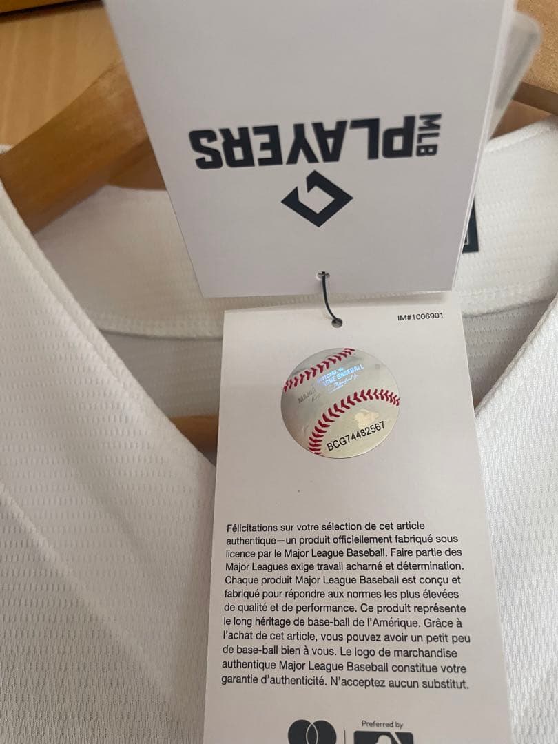 ★現地購入ペナント付き！ドジャース大谷翔平選手公式ユニフォーム Mサイズ