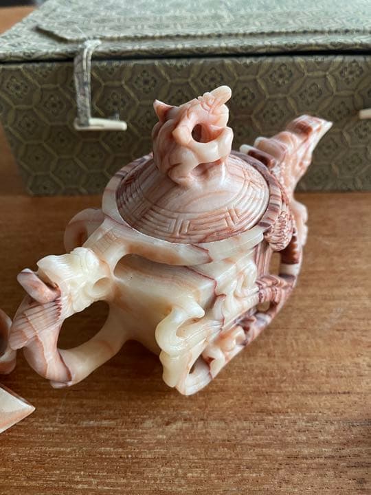 石　中国茶器セット　未使用