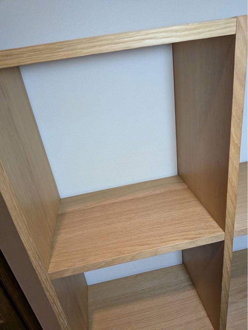 ■送料込■無印スタッキングシェルフ 3×2 木製家具棚 MUJI 収納オーク材