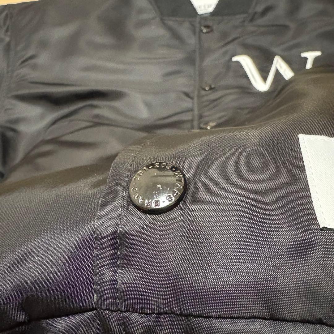 ダブルタップス　チームジャケット　ブラック　Mサイズ　23fw