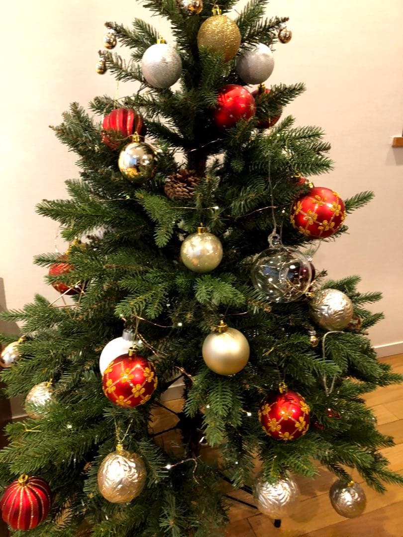 ACTUS アクタス　クリスマスツリー 120cm 赤 金 銀 オーナメント