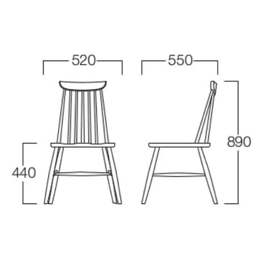 アダル　ADAL マギーチェア　ブラウン　1脚