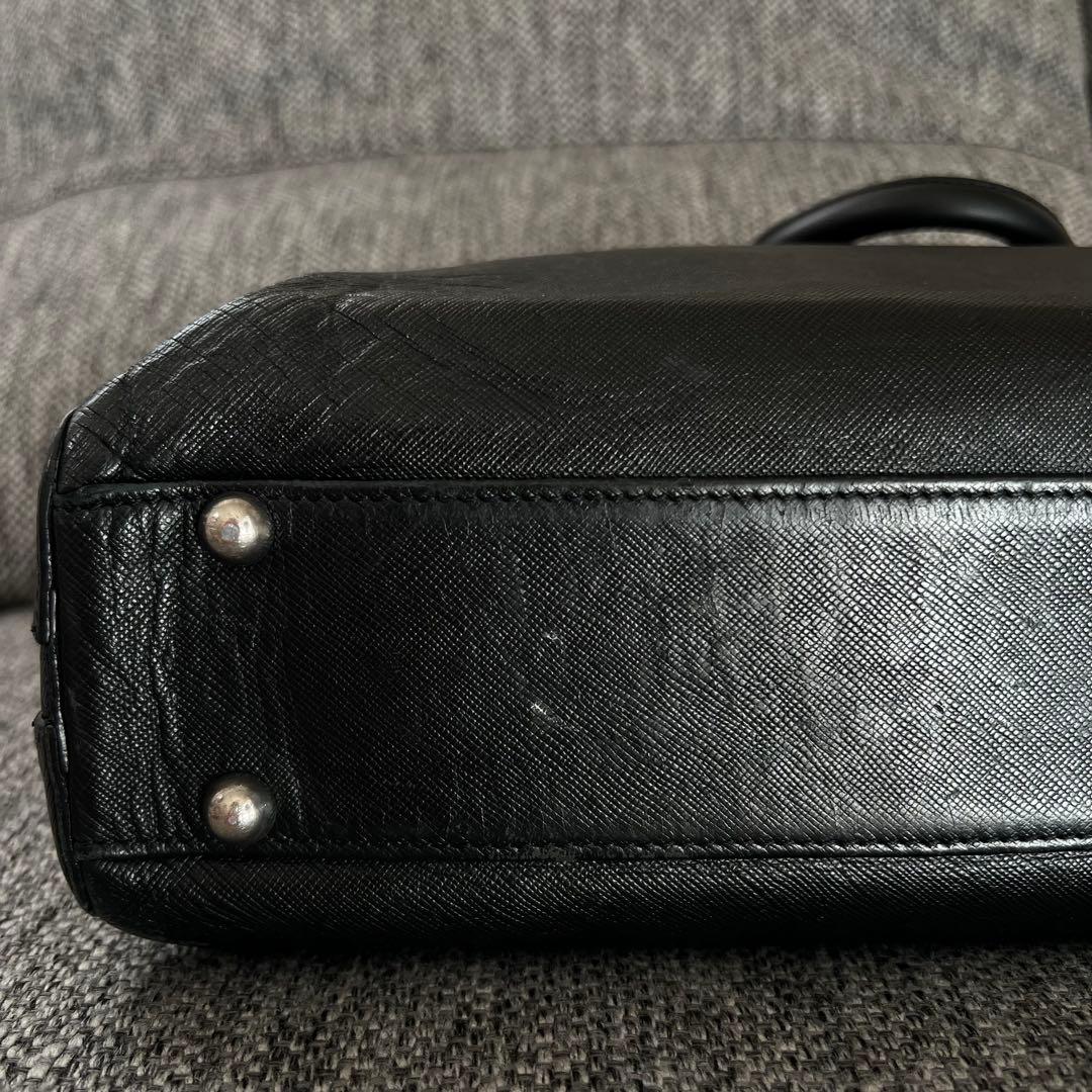 PELLE MORBIDA Capitano ブリーフバッグ ブラック