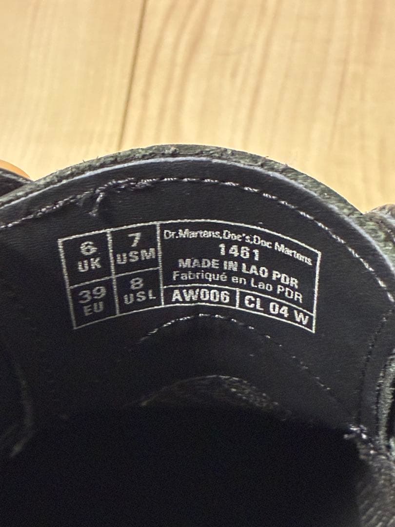 Dr.Martens ドクターマーチン 3ホールシューズ ホワイトステッチ