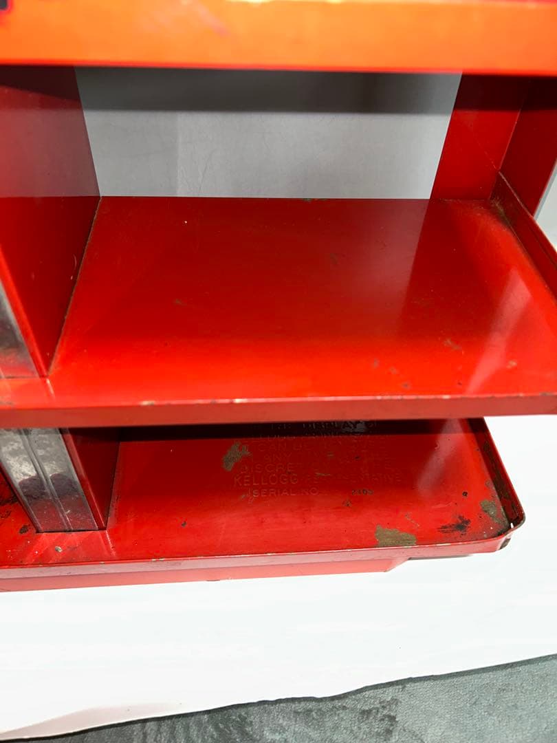 #142 60年代　ケロッグ　ストアディスプレイ　シェルフ メタルラック