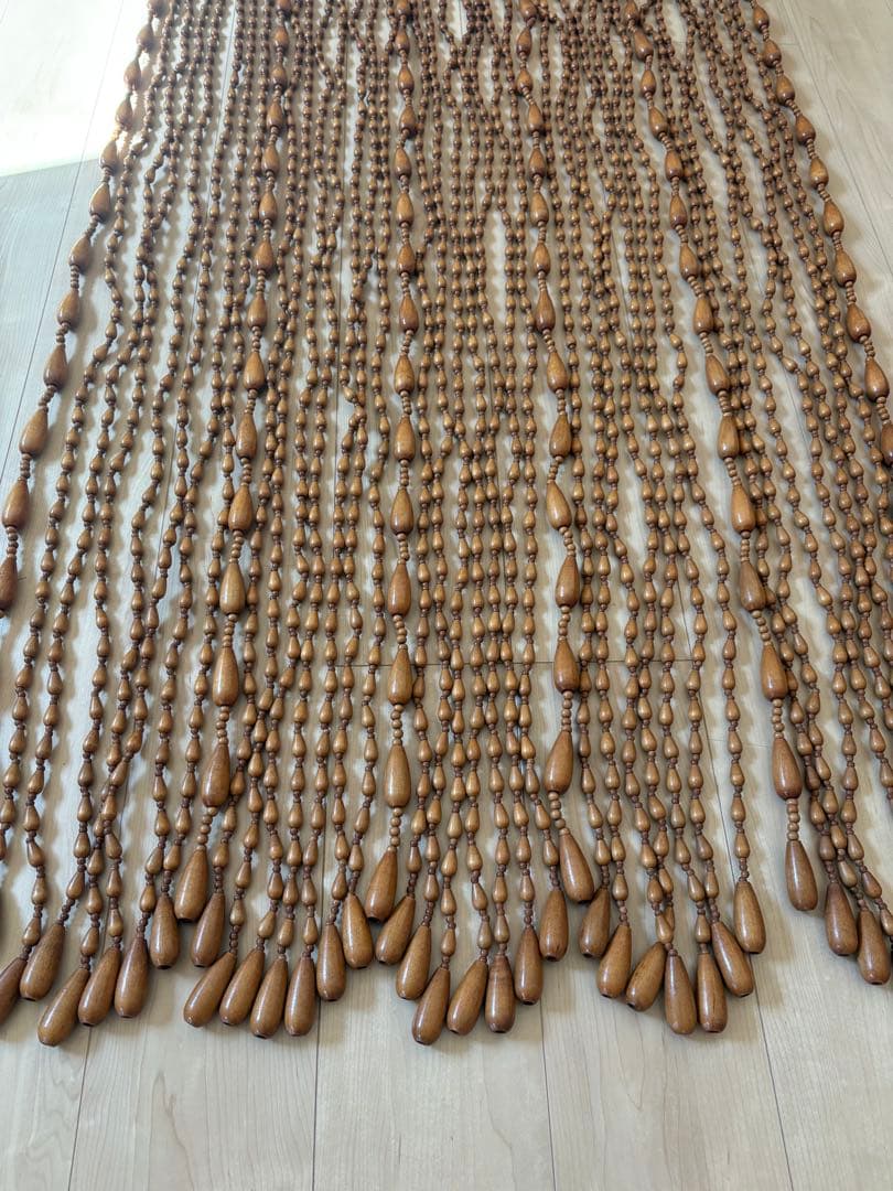 美品　珠のれん　ブラインド　カーテン　昭和レトロ　古民家　古道具　玉のれん　暖簾