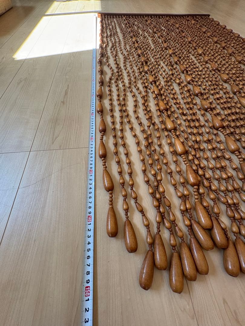 美品　珠のれん　ブラインド　カーテン　昭和レトロ　古民家　古道具　玉のれん　暖簾